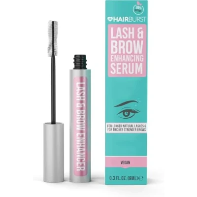 Image of HAIR BURST Eyelash Growth Serum Promotes Fuller Lashes &amp; Brows, Reduces Inflammation, Enhances Glossy Appearance, Moisturizes with Castor Oil, Features Sodium Hyaluronate for Hydration