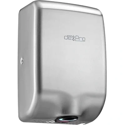 Image of TEW dexPro Commercial/Domestic Hand Dryer Feisty Compact High Speed 1.0kW Brushed Stainless Steel FC1SS