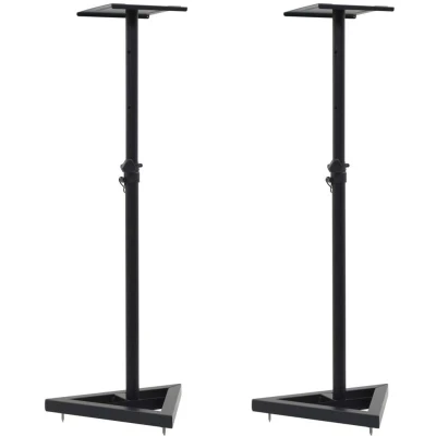 Image of vidaXL Studio Monitor Speaker Stands 2 pcs Black Steel