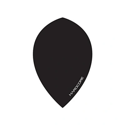 Image of RED DRAGON Hardcore XT Black Oversized Extra Thick Pear Dart Flights 5 sets Per Pack (15 in total)