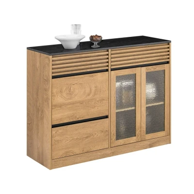 Image of Sobuy Sideboard Kitchen Storage Cabinet Cupboard with 3 Drawers,FSB99 N
