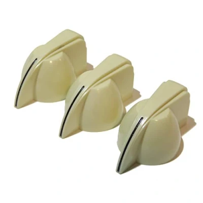 Image of Vintage Bakelite chicken head guitar/amplifier knobs 3x Ivory tone or volume