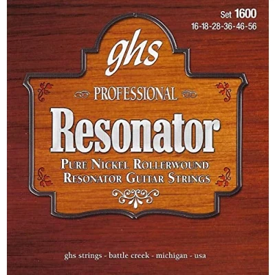 Image of GHS RESONATOR Rollerwound String Set 1600 Pure Nickel