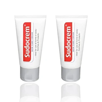 Image of 2 x 30g Sudocrem skin care Cream Tube double pack, that is two tubes of each Very versatile cream, suitable for general care, irritations, spots, rashes and sores also excellent baby nappy