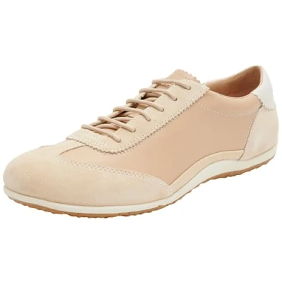 Image of Geox Women&#039;s D Vega A Sneaker, Sand Beige, 5 UK