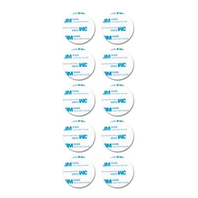 Image of St Helens Home &amp; Garden Double Sided Round Adhesive Mounting Pads 50x50mm Pack of 10