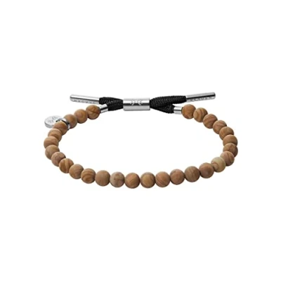 Image of Skagen Bracelet for Men Sea Glass, Inner Width: 180 195 mm brown Sandstone Bracelet, SKJM0212040