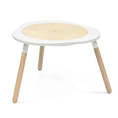Image of Stokke MuTable, White 2023 Redesign Multifunctional Children’s Play Table Includes Three Double Sided Activity Boards For Ages 18 Months to 8 Years