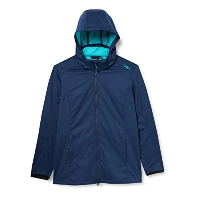 Image of CMP Women&#039;s Comfort Long Fit Lightweight Softshell Jacket, womens, 39A5096, Blue, D40