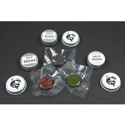 Image of Tungsten Putty in a tin 20g weight 3 colours available BROWN/GREEN/BLACK CARP KING (BROWN)