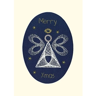 Image of Bothy Threads Cross Stitch Christmas Card Kit Angel