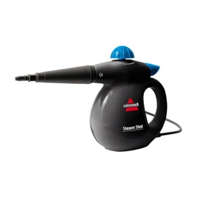 Image of BISSELL SteamShot Multi Purpose Handheld Steam Cleaner Natural Chemical Free Cleaning 2635E, Titanium/Bossanova Blue