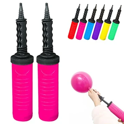 Image of (2 Pack) Balloon Pump Hand Manual Inflator, Blower suitable for Party Decoration Balloons Arch Kit Garland Foil &amp; Confetti