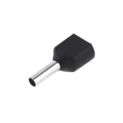 Image of SeKi 14221 Twin Wire end ferrules 2 x 1.5 mm², Black, Pack of 100, 1,5mm²