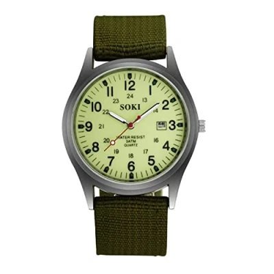 Image of Gadgetking Army Watch Xmas Gift Ideal Present for Him Husband Boyfriend Dad Men Secret Santa Birthday Christmas Idea Uncle