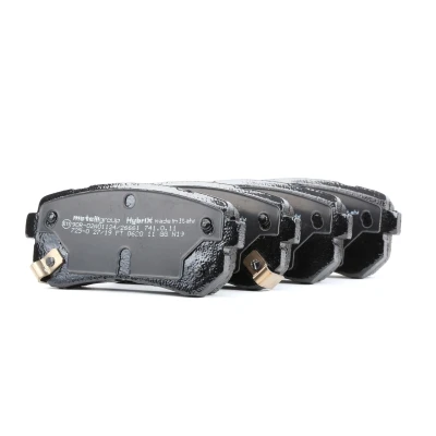 Image of 583020ZA00, 583021GA00, 583021HA00, 583021HA10, 583021JA30 Brake pad set METELLI 22 0725 0 with acoustic wear warning HYUNDAI: ix35, Tucson