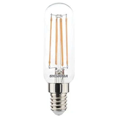 Image of SYLVANIA LED Filament Tubular Lamp 4.5W SES 25x90mm Clear 2700K