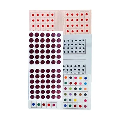 Image of SANGAM Bindi Multi Pack Indian Puja Items For Women Tika Jewellery Daily Use Mix Size Forehead Tilak Hindu Round Tattoo Sticker Dots Wedding Tikka