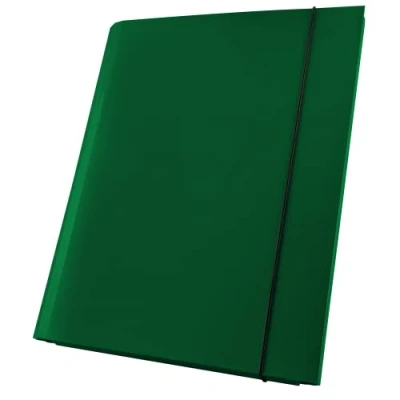 Image of Netuno Portfolio Folder A4 Cardboard 40 mm Green Document Folding with Elastic Band Polypropylene Pack of 1