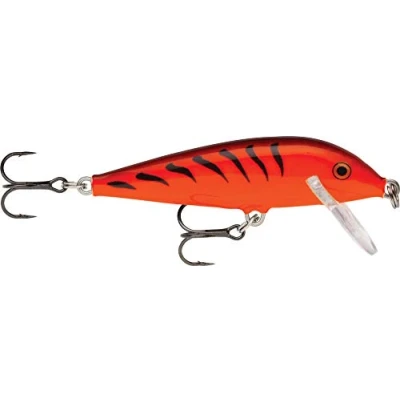 Image of Rapala CountDown Lure with Two No. 10 Hooks, 0.9 1.8 m Swimming Depth, 5 cm Size, Orange Tiger