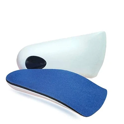 Image of RooRuns 3/4 Length Plantar Fasciitis Insoles, Half Orthotic Inserts for Supination, Pronation, Oversupination, Flatfoot, Heel Spurs, Foot Pain Relief Arch Support Insoles Men and Woman(XS)