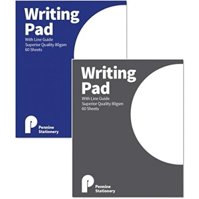 Image of Letter Writing Notepad With Line Guide, 60 Sheets