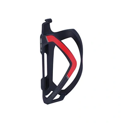 Image of BBB Cycling Water Bottle Holder Universal Bike Cage for Road and MTB Lightweight FlexCage BBC 36 Matt Black/Red