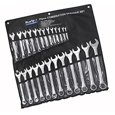 Image of Bluespot 4131 Combination Spanner Set 6 32 mm with Storage Pouch 25 Pack