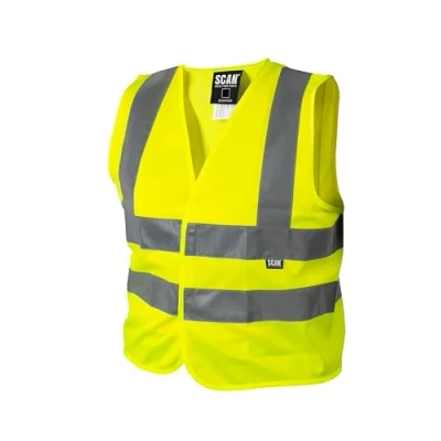 Image of Scan Hi Vis Waistcoat Yellow Child 4 6