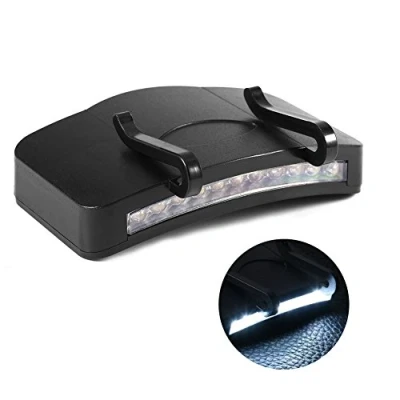 Image of Yosoo Hat Clip Light Lamp/Cap Light/Head Torch/Head Lamp, 11 Led, for Fishing, Running, Camping, Hiking and Mountain Climbing