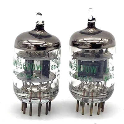 Image of Fasizi Matched Pair 7 Pin GE5670 Vacuum Tubes Upgrade for 6N3 6H3n 2C51 black screen ring
