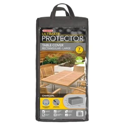 Image of Bosmere Ultimate Protector Rectangular Table Cover 8 Seat Charcoal U560C