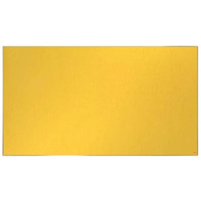 Image of Nobo Widescreen Felt Noticeboard, 1550 x 870 mm, Slim Trim Frame, InvisaMount Mounting System, Impression Pro, Yellow, 1915432