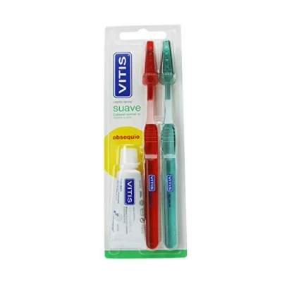 Image of Vitis Duplo Soft Toothbrush + Paste 15ml