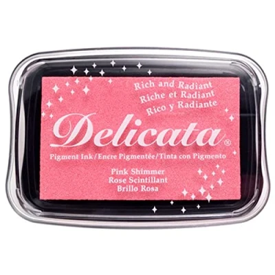 Image of Tsukineko Ink Pad, Pink Shimmer, L