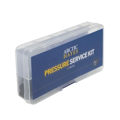 Image of Arctic Hayes Pressure Vessel Service Kit with Schrader Tool Removal, Specialist Core Removal Tool, Valves and Dust Caps