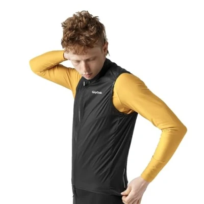 Image of Gripgrab Windproof Lightweight VEST Waistcoat, Men&#039;s, Size: Large, Black