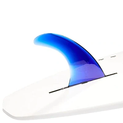 Image of DORSAL Signature Surf SUP Single Center Fin for Longboard Surfboard 7 Inch Blue