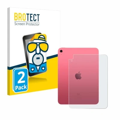 Image of brotect Screen Protector Anti Glare compatible with Apple iPad 10.9&quot; WiFi Cellular 2022 (Back, 10th Gen.) (2 Pack) Matte,