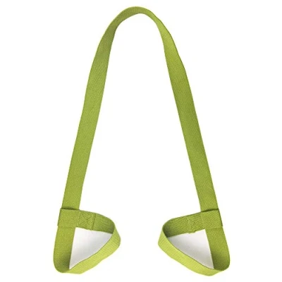 Image of Riarbronee Yoga Mat Carrying Strap Sling，Adjustable Loops for all Sizes（Mat not included） (Green)