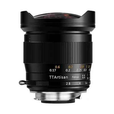 Image of TT Artisan Fisheye Lens 11 mm f 2.8 Connection Leica M Ultra Wide Angle for Full Format in Aluminium Housing Picture 180 Degrees