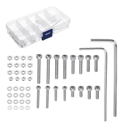 Image of 50pcs/set Turntable Headshell Cartridge Mounting Stainless Steel Bolts Socket For Head Screws Set