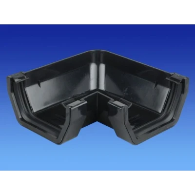 Image of Wavin OSMA Squareline Angle (90 deg) 100mm Black 4T803b
