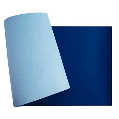 Image of Exacompta Ref. 29146E 1 Two tone soft PU desk pad Navy/sky