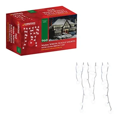 Image of Christmas Workshop 960 LED Icicle Light Warm White