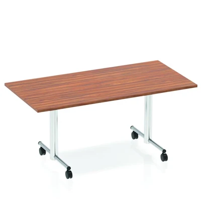 Image of Impulse 1600 Flip Top Rectangular Table Walnut I000704