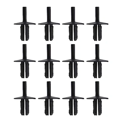Image of YINETTECH 30Pcs Bumper Clips Replacement 51111944537 Compatible with BMW E36 E46 E34 E39 E32 E38 X3 X5 Cover Interior Trim Black