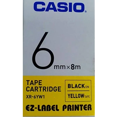 Image of Casio Xr 6YW1 Schrifband für Label Printer