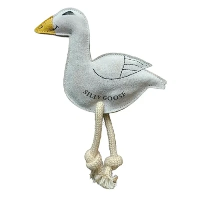 Image of Cub Eco Friendly Silly Goose Dog Toy Biodegradable &amp; Recyclable Pet Toys Jute Suede Gifts for Doys of All Breeds