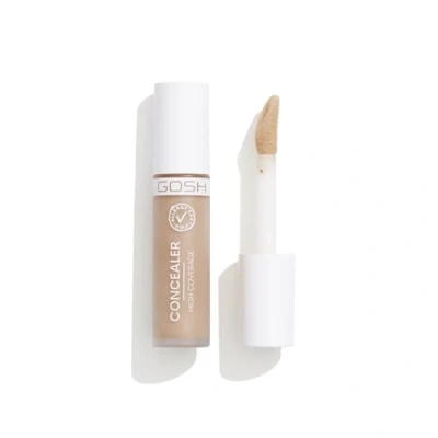 Image of GOSH concealer High coverage 004 Natural I liquid to cover dark circles, redness, blemishes and pimples for sensitive skin Long lasting, vegan allergy certified